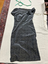 Load image into Gallery viewer, Vintage DSqaured2 Knee Length Gray Knot Neckline Lined Dress Size US 8/ IT 44
