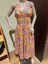 Load image into Gallery viewer, Caroline Constas Yellow Floral Bright Patterned Stretch Dress Size US M
