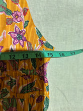 Load image into Gallery viewer, Caroline Constas Yellow Floral Bright Patterned Stretch Dress Size US M
