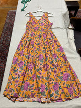 Load image into Gallery viewer, Caroline Constas Yellow Floral Bright Patterned Stretch Dress Size US M
