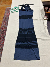 Load image into Gallery viewer, James Perse Navy and Black Striped Summer Dress Size 3
