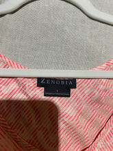 Load image into Gallery viewer, Zenobia Pink Patterned Scoop Neck Tank Top Size 8
