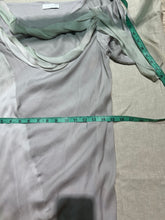 Load image into Gallery viewer, Nina Ricci Knee Length 100% silk Draped Grey Dress Size IT 42/ US 6/ Eu 38 (Copy)

