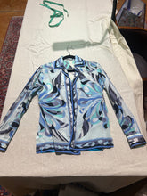 Load image into Gallery viewer, Emilio Pucci Light Cotton Patterned Womens Blouse Size M/L
