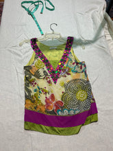 Load image into Gallery viewer, Etro Vintage Sequinned Milano Bedazzled Funky Tank Top Size M
