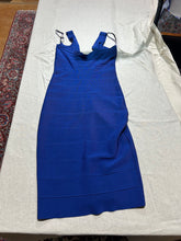 Load image into Gallery viewer, Herve Leger Blue Bandage Dress Size M
