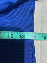 Load image into Gallery viewer, Herve Leger Blue Bandage Dress Size M
