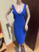 Load image into Gallery viewer, Herve Leger Blue Bandage Dress Size M
