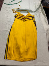 Load image into Gallery viewer, Jean Paul Gaultier Runway 100% silk Mustard Tulip Silk Dress Size US 6/ IT 42/ EU 38/ UK 10
