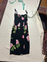 Load image into Gallery viewer, Dolce &amp; Gabbana Floral Black 100% silk crepe Corset Dress Size US 6/ IT 42/ EU 38/ UK 10
