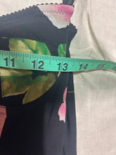Load image into Gallery viewer, Dolce &amp; Gabbana Floral Black 100% silk crepe Corset Dress Size US 6/ IT 42/ EU 38/ UK 10
