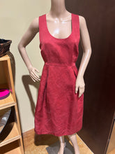 Load image into Gallery viewer, Vintage Scoop Neck Red Shimmer Dress Size 10
