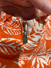 Load image into Gallery viewer, Christian Dior Orange Beach Print Drop Waist Halter Dress IT 46/ US 10
