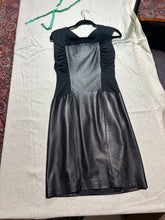 Load image into Gallery viewer, Vintage Alberta Ferretti Two Tone Leather Dress Size US 6/ IT 42
