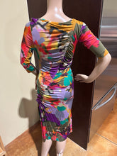 Load image into Gallery viewer, Etro Milano Asymmetrical Multicolor Bodycon Midi Dress Size US 6/ IT 42
