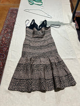 Load image into Gallery viewer, Herve Leger Cheetah Print With Cross Back Straps Knee Length Dress Size M
