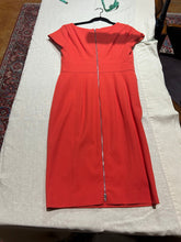 Load image into Gallery viewer, Narciso Rodriguez Coral Orange Knee Length Dress Size US 8/ IT 44/ UK 12
