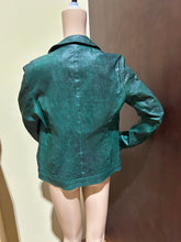 Load image into Gallery viewer, Dolce and Gabbana 2000s Deep Green Leather Jacket US 8/ IT 44/ UK 12

