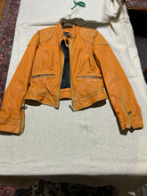Load image into Gallery viewer, Dolce and Gabbana 2000s Orange Leather Jacket US 6/ IT 42/ UK 10
