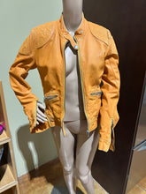 Load image into Gallery viewer, Dolce and Gabbana 2000s Orange Leather Jacket US 6/ IT 42/ UK 10

