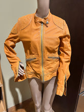 Load image into Gallery viewer, Dolce and Gabbana 2000s Orange Leather Jacket US 6/ IT 42/ UK 10
