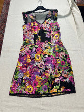 Load image into Gallery viewer, Roberto Cavalli "Class Cavalli" Black and Floral Lace Dress Size IT 44/ US 10/ Uk 14
