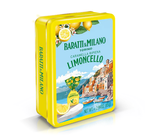 Baratti & Milano- Limoncello Caramella Tin - 85g- ITEM 5725