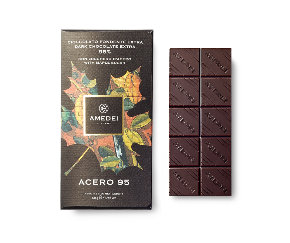 Amedei - Acero 95% Dark Chocolate (with Maple Sugar) - 50g
