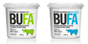BUFA - Fresh Mozzarella / Bocconcini di Bufala DOP - 125g / 250g (drained weight)