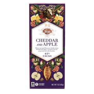 Vosges - Cheddar and Apple Chocolate Bar - 85g