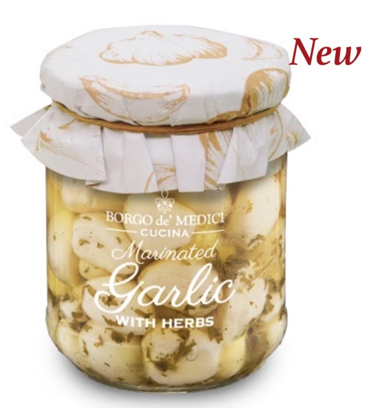 Borgo de Medici - Marinated Garlic with Herbs in Oil - 180g