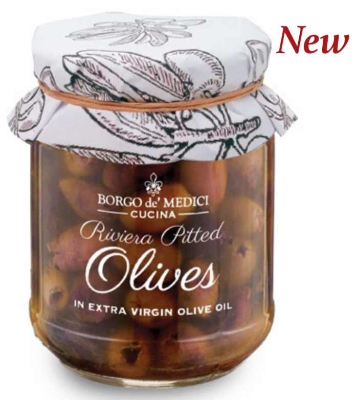 Borgo de Medici - Riviera Pitted Olives in Extra Virgin Olive Oil - 180g