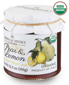 Borgo de Medici - Pear & Lemon Dessert Fruit Jam - Organic - 350g