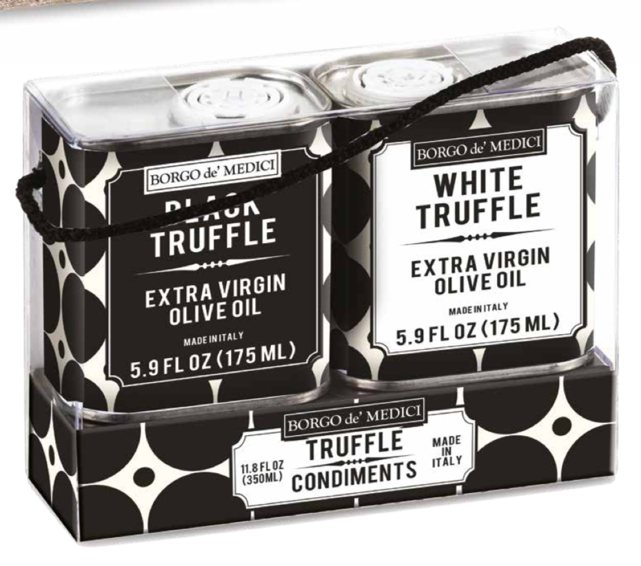 Borgo de Medici - Duetto Black / White Truffle EVOO in Tins - 2x175ml