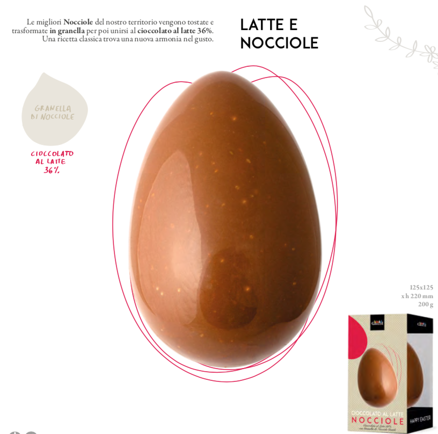 Giraudi - Latte e Nocciole -Limited Edition  Easter Egg - 200g