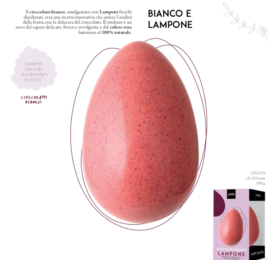 Giraudi - White and Raspberry - Limited Edition  Easter Egg - 200g