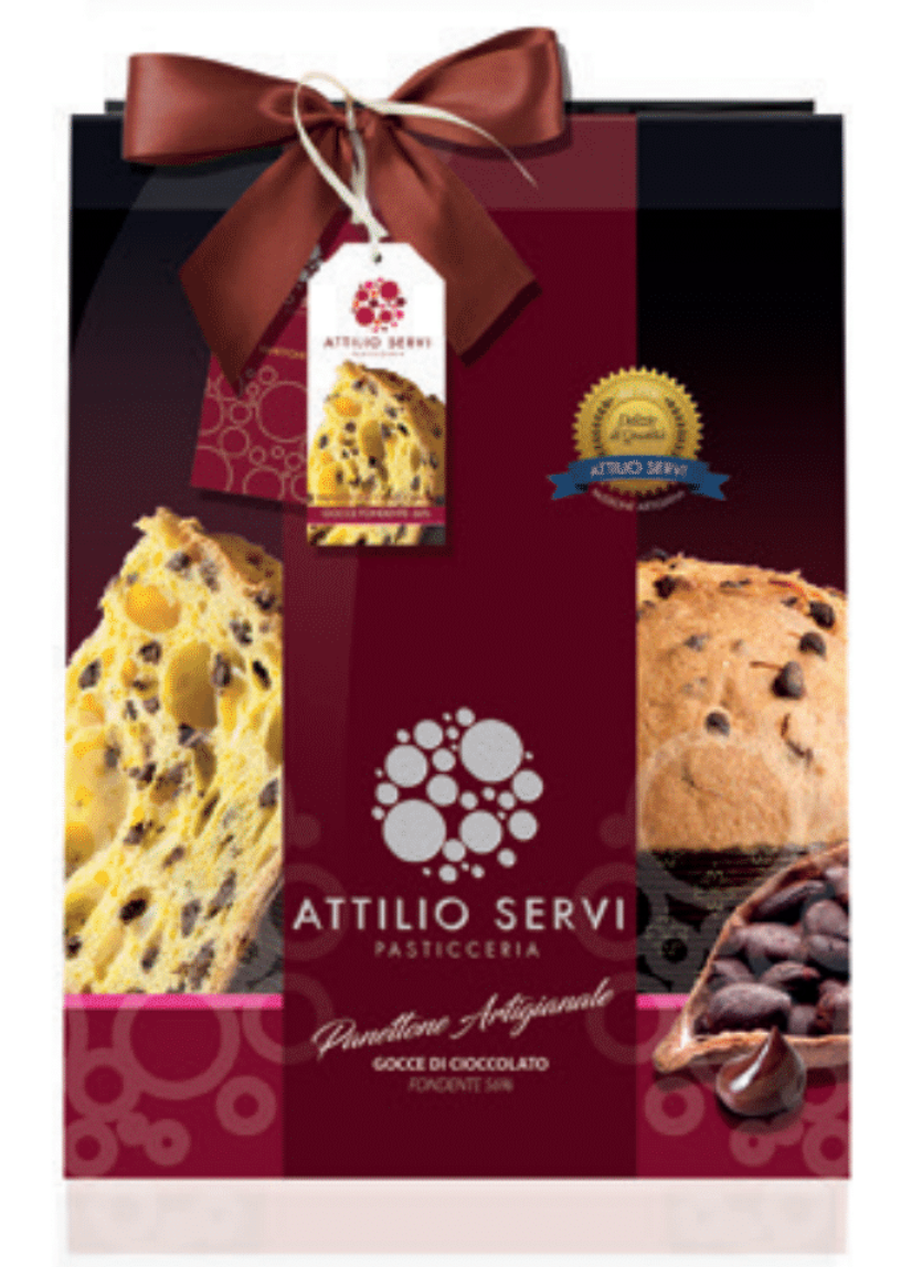 Attilio Servi - Gocce Di Cioccolato Panettone - 750g