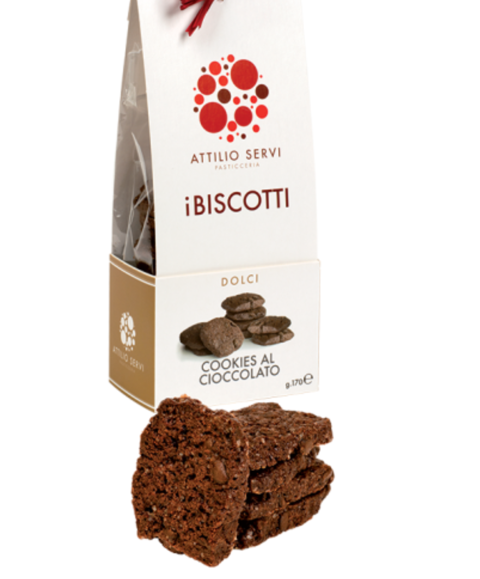 Attilio Servi - Biscotti Cookies Al Cioccolato - 170g