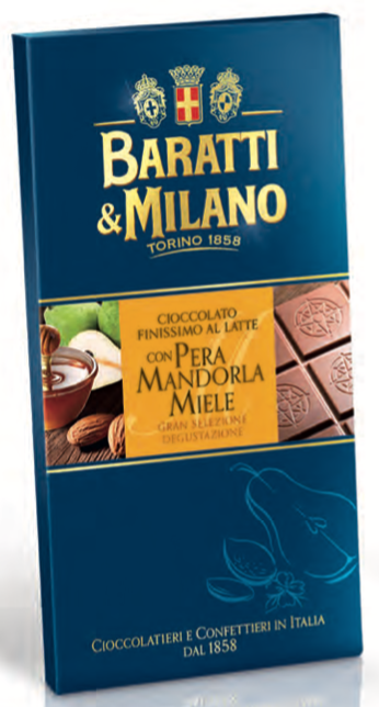 Baratti & Milano - Pear Almond Honey Milk Chocolate - 75g