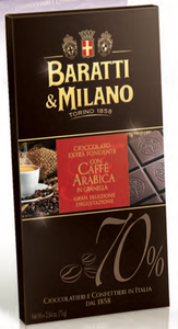 Baratti & Milano - Dark Chocolate Bar with Arabica Coffee - 75g