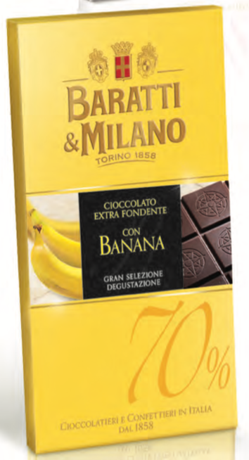 Baratti & Milano - Dark Chocolate with Banana - 75g