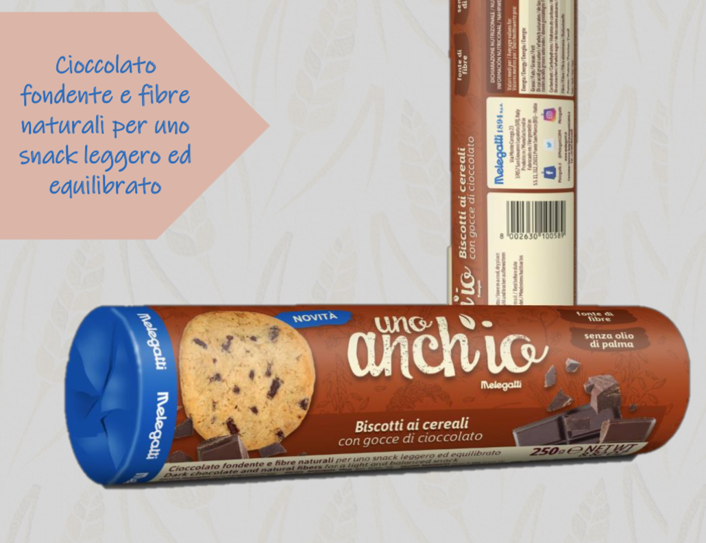 Melegatti - Cereal biscuits with chocolate chips - 250g