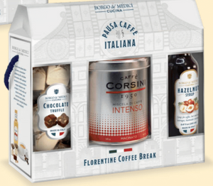 Borgo de Medici -  Italian Coffee Break Box with Sugar Free Syrup