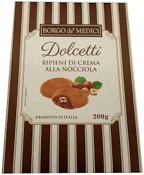 Borgo de Medici - Chocolate / Hazelnute Cream filled Cookies - 200g