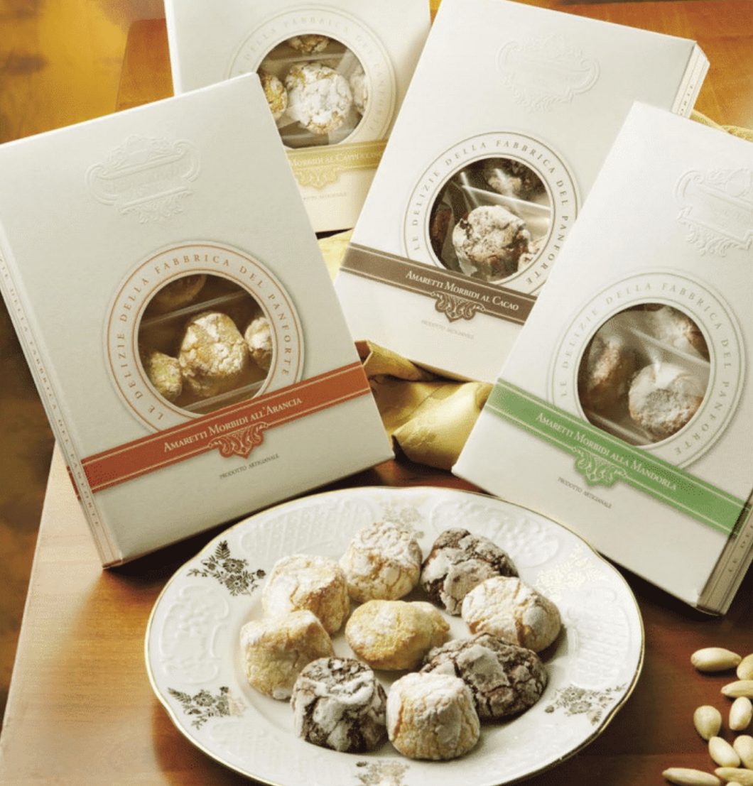 Fabbrica Panforte - Soft Amaretti - Almond / Chocolate / Cappucino / Orange - 200g