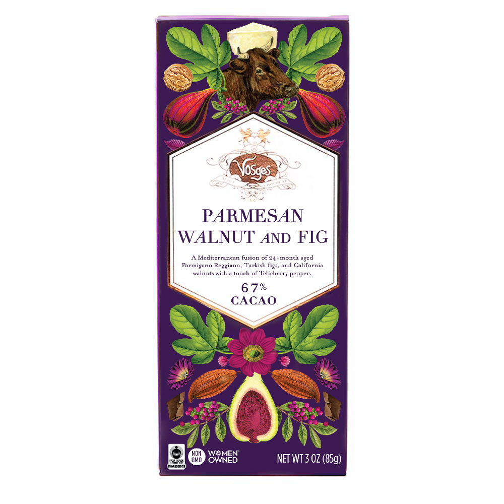 Vosges - Parmesan Walnut and Fig Chocolate Bar - 85g