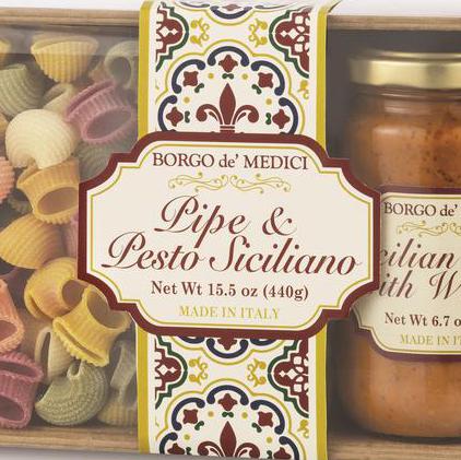 Borgo de Medici - Pipe Pasta & Sicilian Pesto Gift Set - 440g