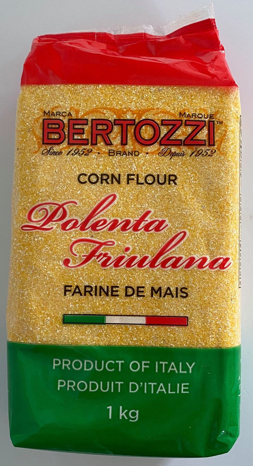 Bertozzi - CLASSIC Stone Ground Polenta Friulana - 1kg (20 min ++ cooking time)